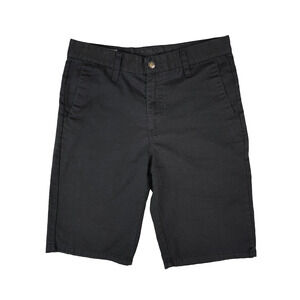 Volcom‎ Corpo Class VMonty Shorts Mens 30/20 Black Flat Front Chino Bermuda